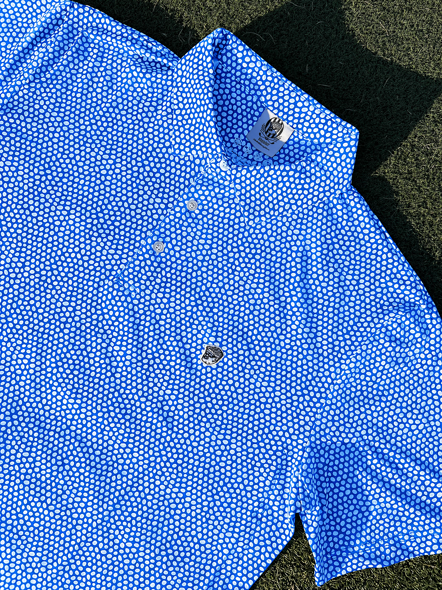 The Klepto Dot Polo - Sky Blue